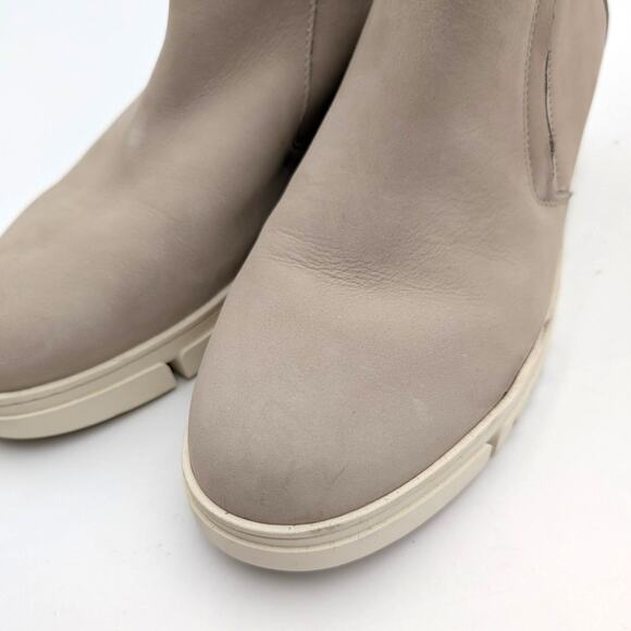 Vionic Uptown Sur Platform Wedge Ankle Boot Women's Oatmeal Nubuck Size US9 EU40 - Picture 12 of 13